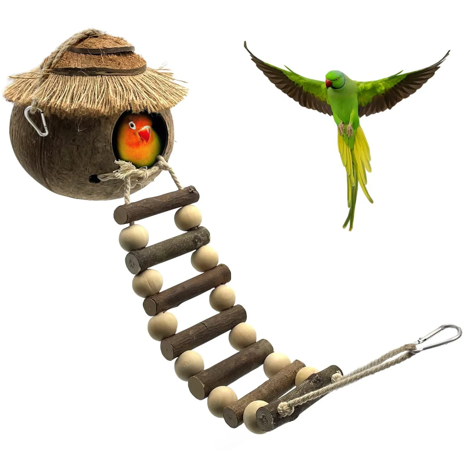 Bird Nest, Coconut Nest, Warm Coconut Shell, Bird Nest with Ladder, Hanging Bird House, Landscaping Supplies inside Bird Cage,
Bird Nest, Coconut Nest, Warm Coconut Shell, Bird Nest with Ladder, Hanging Bird House, Landscaping Supplies inside Bird Cage,