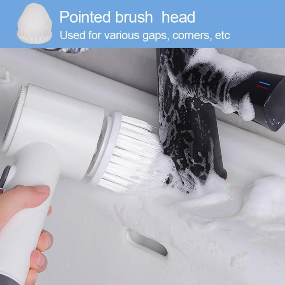 Rechargeable Power Scrubber Cordless Electric Spin Scrubber with Rechargeable Battery Quick Charging Bathroom Brush 360-degree
Rechargeable Power Scrubber Cordless Electric Spin Scrubber with Rechargeable Battery Quick Charging Bathroom Brush 360-degree