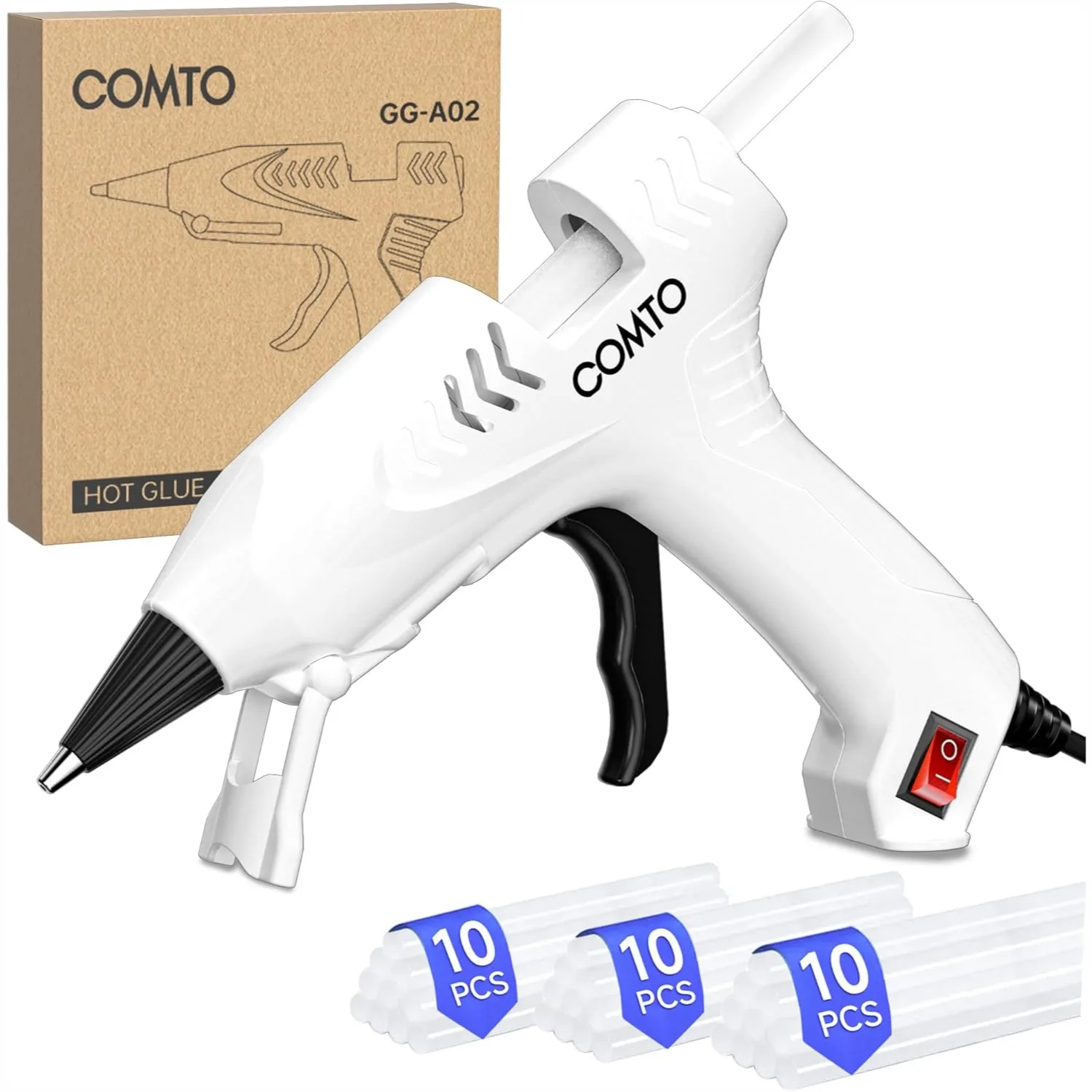 Hot Glue Gun Kit with 30 Sticks, 20W Fast Preheating Mini Glue Gun Set for School Crafts DIY and Home Repairs, White
Hot Glue Gun Kit with 30 Sticks, 20W Fast Preheating Mini Glue Gun Set for School Crafts DIY and Home Repairs, White