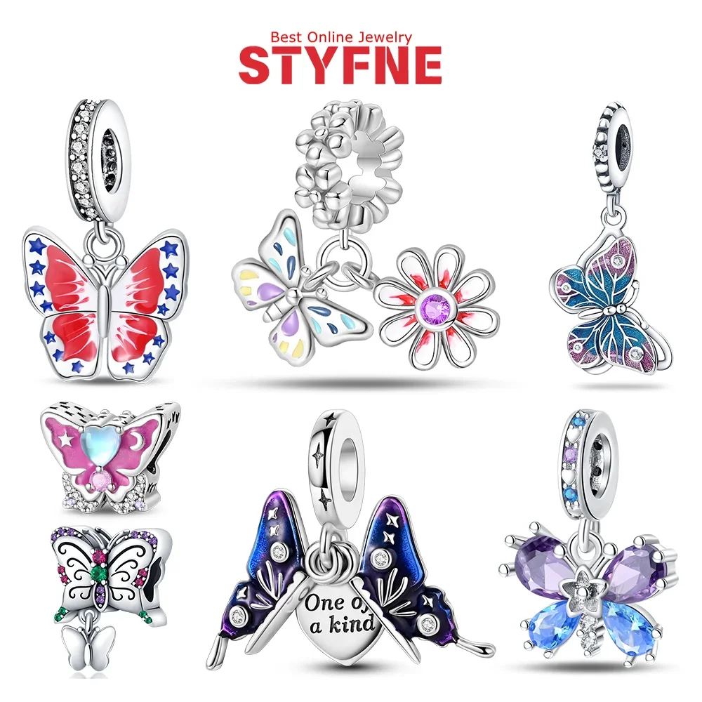 Charms 925 Silver Multicolor Butterfly Hedgehog Bees Birds Beads Pendant DIY Fine Jewelry Making Women Accessories Gifts
Charms 925 Silver Multicolor Butterfly Hedgehog Bees Birds Beads Pendant DIY Fine Jewelry Making Women Accessories Gifts