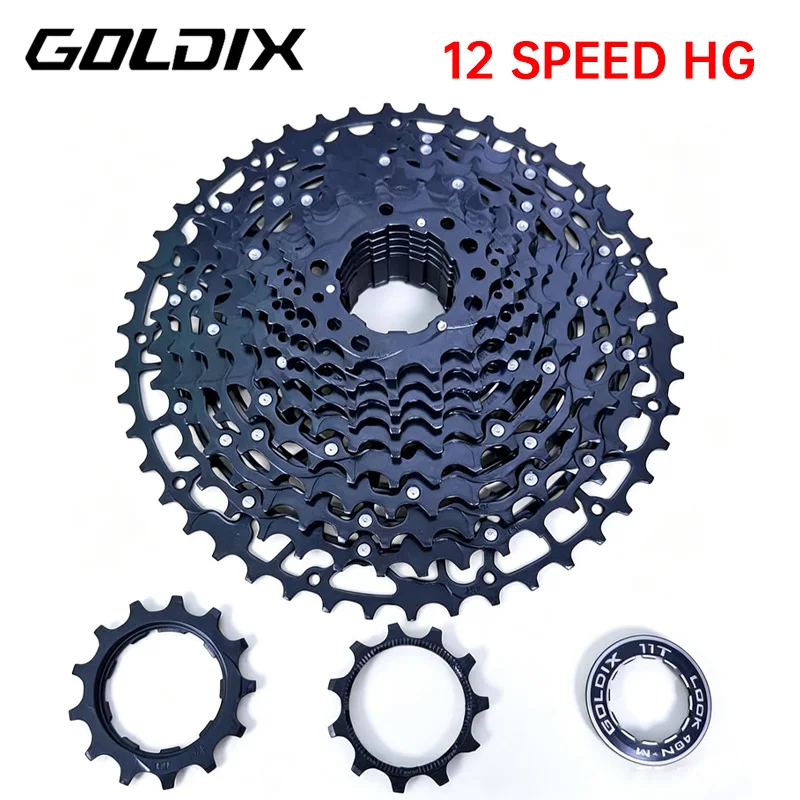 GOLDIX 12-speed mtb cassette 11 39 40 42 46 48 50 52 Ultralight 12 speed hg cassette For Shimano hollow Mountain bike cassette
GOLDIX 12-speed mtb cassette 11 39 40 42 46 48 50 52 Ultralight 12 speed hg cassette For Shimano hollow Mountain bike cassette