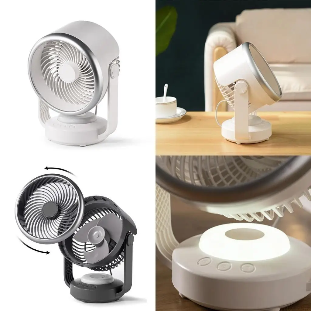 D0AB Table Air Circulators Fan for Bedroom 4 Speed Setting Low Noise 6000mAh Quiet Desk Fan with LED for Office Kitchen
D0AB Table Air Circulators Fan for Bedroom 4 Speed Setting Low Noise 6000mAh Quiet Desk Fan with LED for Office Kitchen