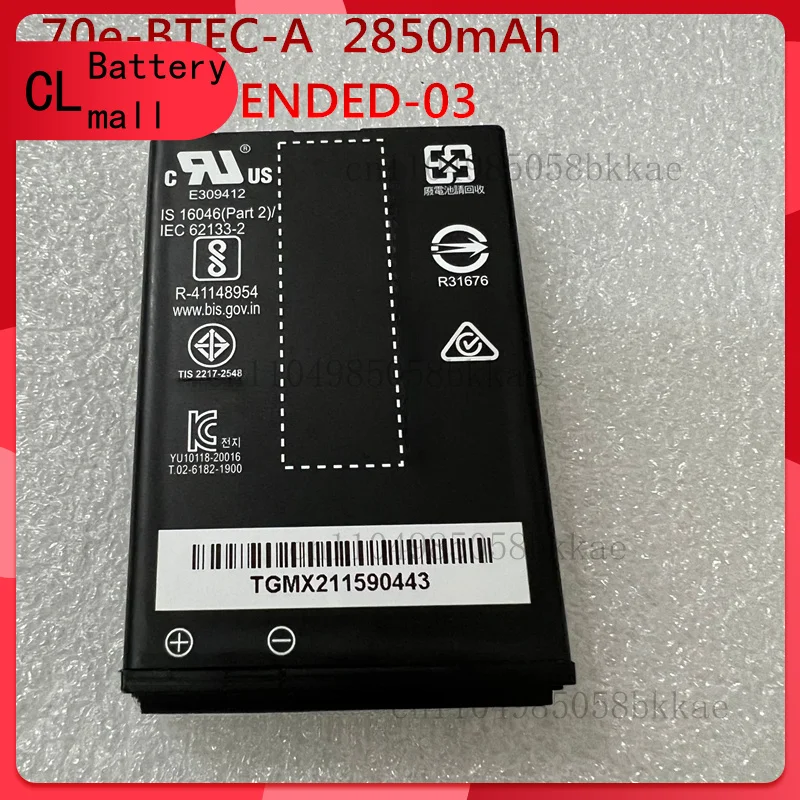 70e-BTEC-A BAT-EXTENDED-03 2850mAh Battery for Honeywell Dolphin 70e 75e 60s
70e-BTEC-A BAT-EXTENDED-03 2850mAh Battery for Honeywell Dolphin 70e 75e 60s