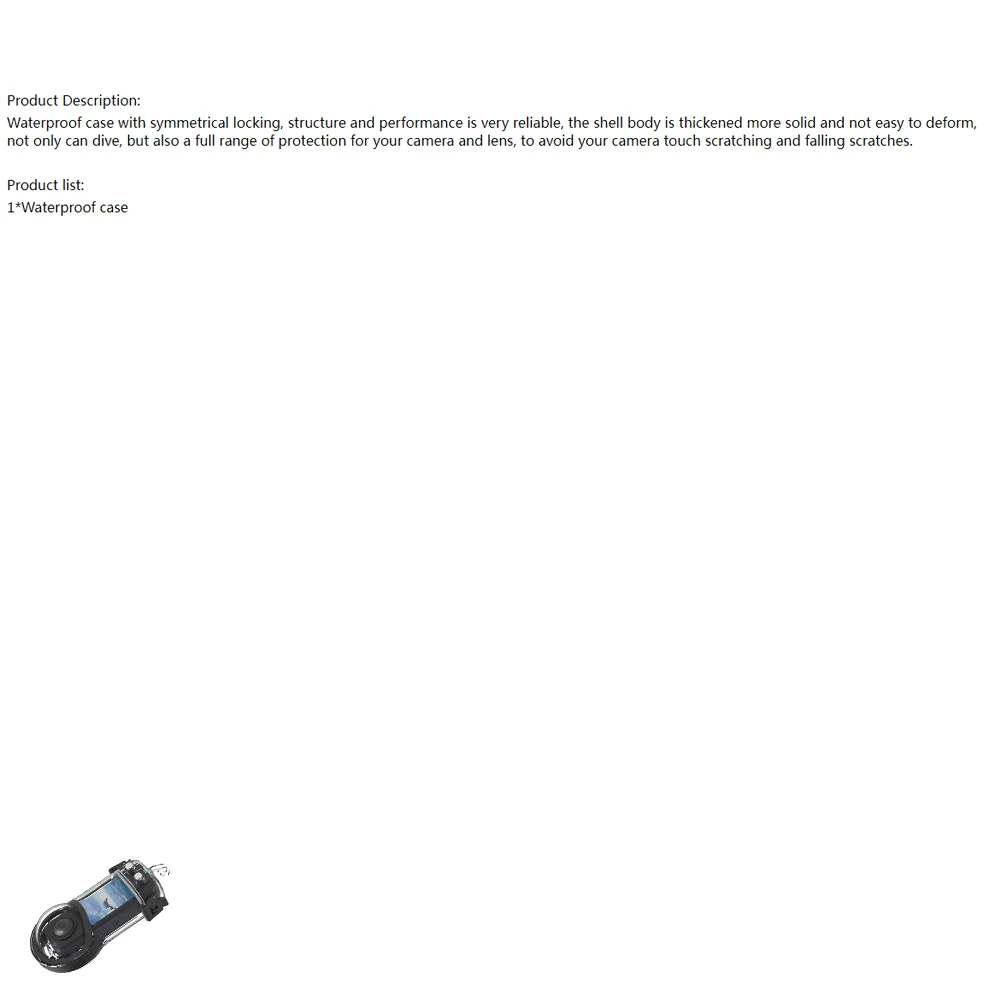 For Insta360 x5 Waterproof Case Dive Protection Panoramic Sports Camera 40 Meters Waterproof Case for X5 Action Camera Accessory
For Insta360 x5 Waterproof Case Dive Protection Panoramic Sports Camera 40 Meters Waterproof Case for X5 Action Camera Accessory