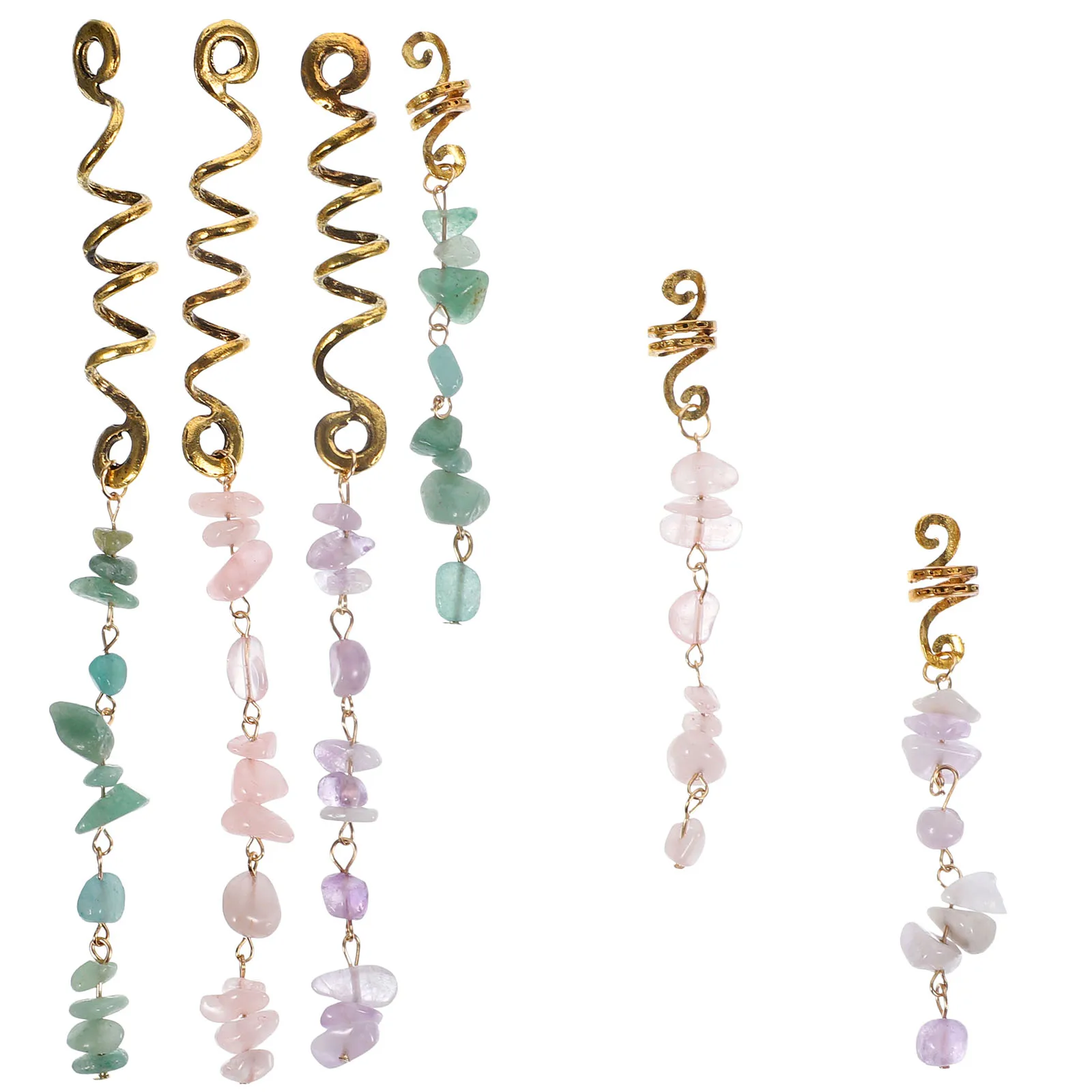 6pcs Beaded Pendant Hair Decorations Braids Dreadlock Jade Alloy Jewelry Daily Wear Accessories Stone Beads Charm Braid Cuffs
6pcs Beaded Pendant Hair Decorations Braids Dreadlock Jade Alloy Jewelry Daily Wear Accessories Stone Beads Charm Braid Cuffs