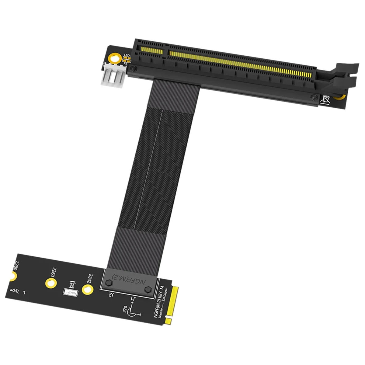 HOT Riser Cable M.2 NVME to PCIE X16 Adapter Graphics Extension Cable 90 Degree PCI Express 3.0 16X to M Key Riser Cable A
HOT Riser Cable M.2 NVME to PCIE X16 Adapter Graphics Extension Cable 90 Degree PCI Express 3.0 16X to M Key Riser Cable A
