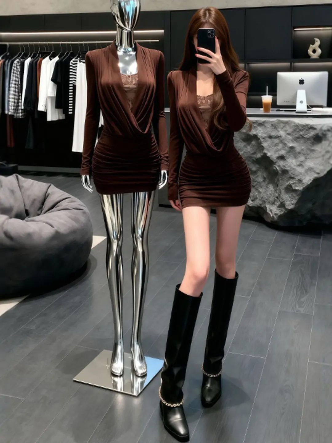 Sexy Spicy Girl ort Skirt Bodycon High Waist Embroidered Cotton Spring Faion Unique Ele Dr for Women And Girls
Sexy Spicy Girl ort Skirt Bodycon High Waist Embroidered Cotton Spring Faion Unique Ele Dr for Women And Girls