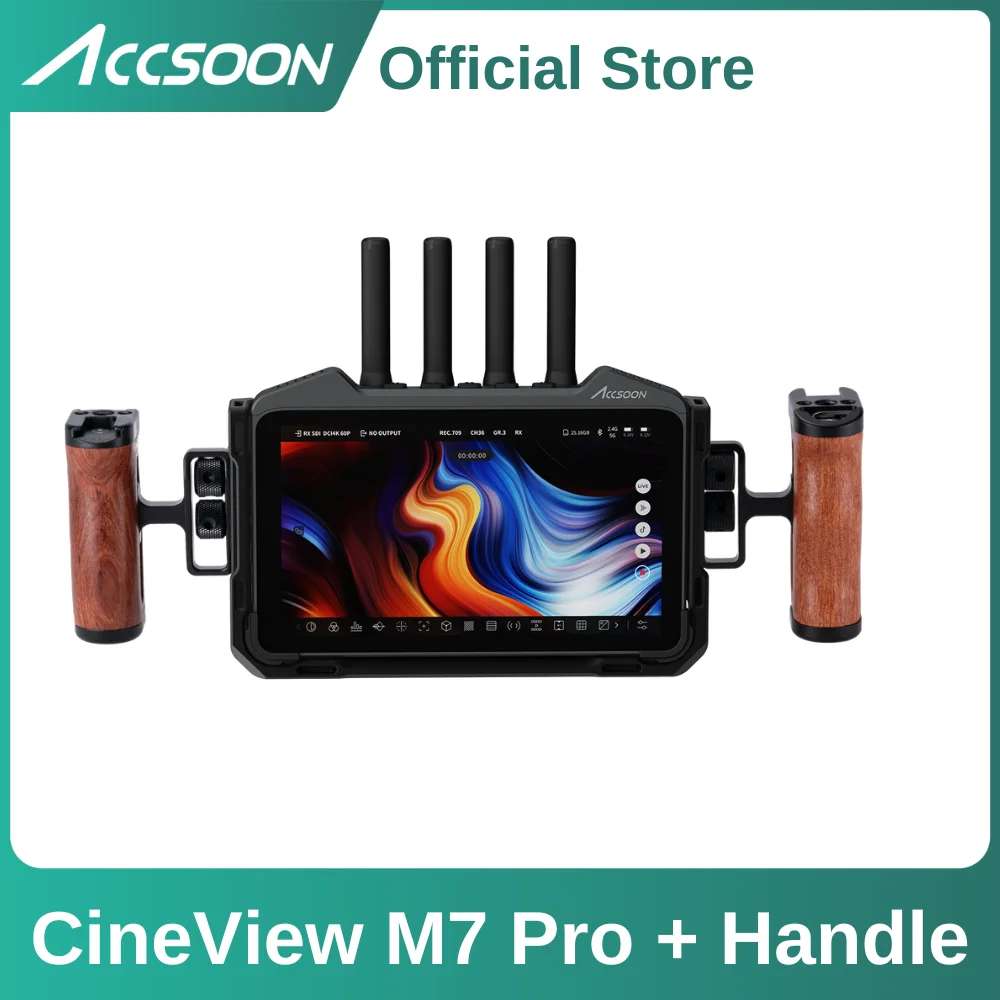 Accsoon CineView M7 PRO Wireless Monitor 7" RX TX Wireless Receiver with Side Handle Wireless Video Transmission System
Accsoon CineView M7 PRO Wireless Monitor 7" RX TX Wireless Receiver with Side Handle Wireless Video Transmission System