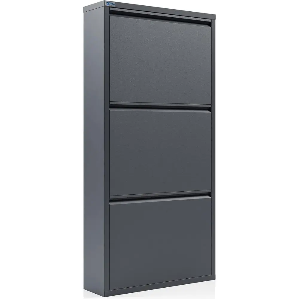 3-Tier Metal Shoe Rack - Durable Organizer for Entryway, Space-Saving Design, Anthracite
3-Tier Metal Shoe Rack - Durable Organizer for Entryway, Space-Saving Design, Anthracite