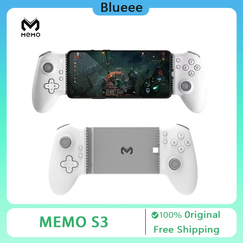 2025 Memo S3 Gamepad Mobile Phone Controller Type-C Hall Effect Stick Joystick Android PS Cloud Game Customized For Gamer
2025 Memo S3 Gamepad Mobile Phone Controller Type-C Hall Effect Stick Joystick Android PS Cloud Game Customized For Gamer