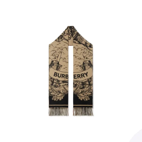 Burberry cashmere jacquard reversible scarf 80737681
Burberry cashmere jacquard reversible scarf 80737681