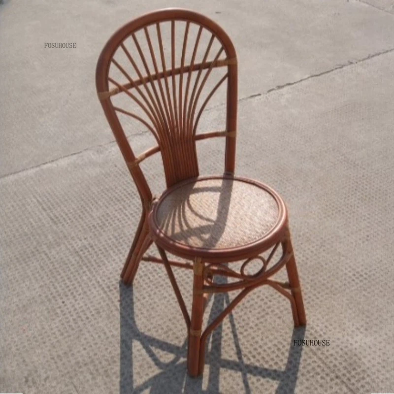 Retro Rattan Dining Chairs for Living Room Furniture Kitchen Balcony Villa Backrest Chair Outdoor Courtyard Garden Rattan Chairs
Retro Rattan Dining Chairs for Living Room Furniture Kitchen Balcony Villa Backrest Chair Outdoor Courtyard Garden Rattan Chairs