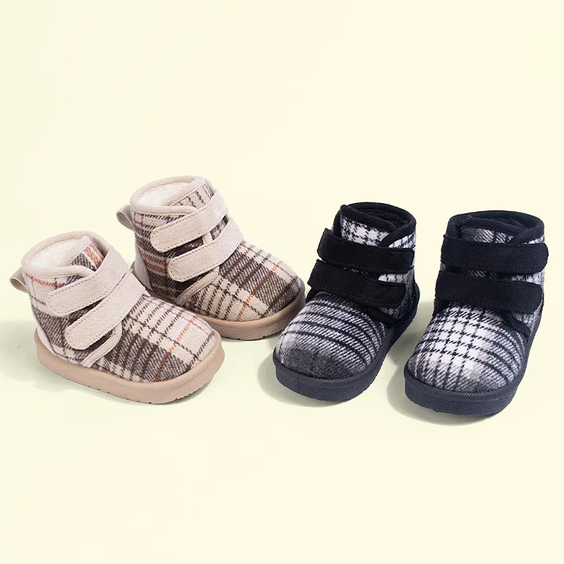 Winter Unisex Kids' Suede Short Boots ,Khaki Black Plaid Pattern Outdoor Warm Shoes
Winter Unisex Kids' Suede Short Boots ,Khaki Black Plaid Pattern Outdoor Warm Shoes