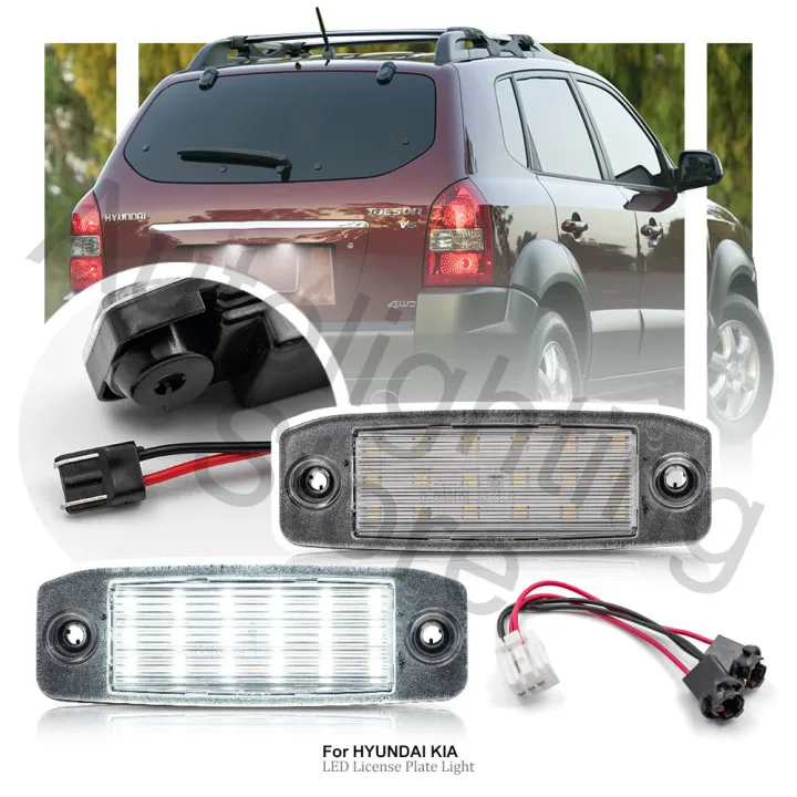 2XLED License Number Plate Light For Hyundai Tucson 2005-2009 Kona N 2021+ Elantra 2007-2010 Sonata 2011-2014 Kia Sportage 2011-
2XLED License Number Plate Light For Hyundai Tucson 2005-2009 Kona N 2021+ Elantra 2007-2010 Sonata 2011-2014 Kia Sportage 2011-