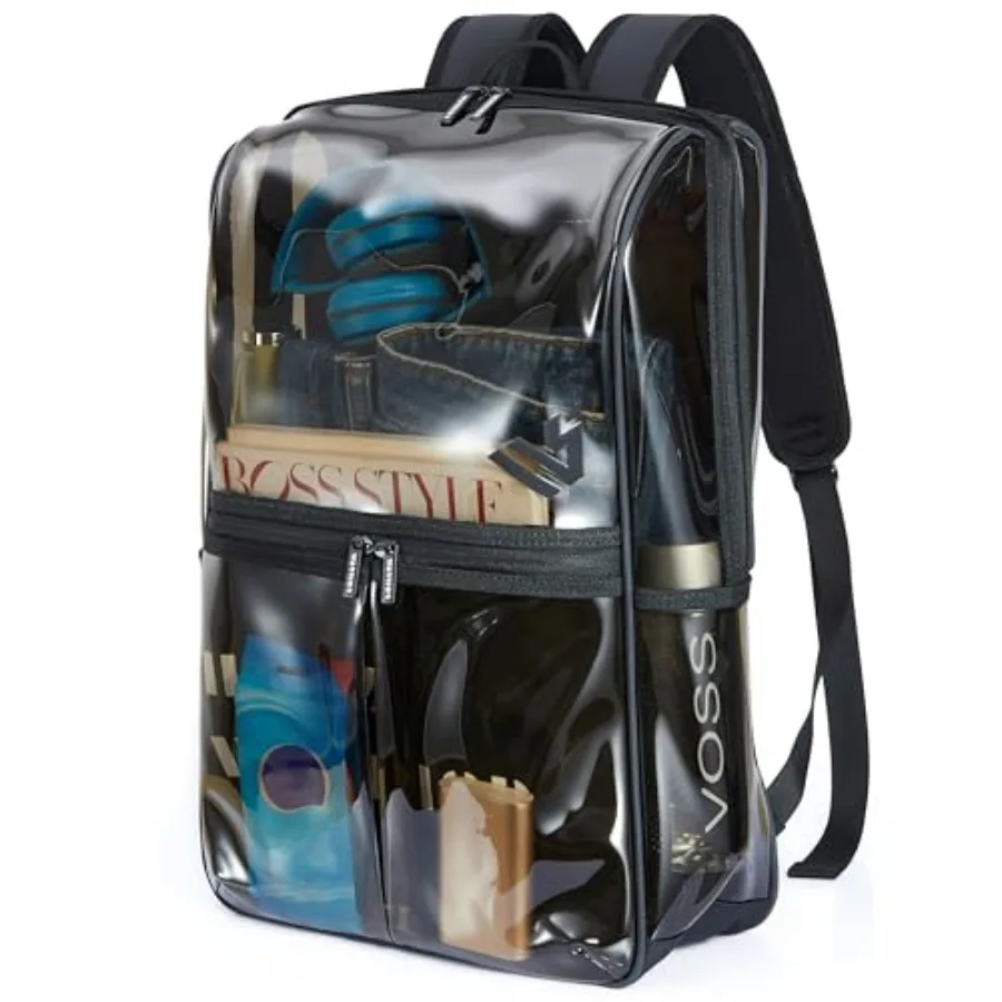 Clear Backpack Heavy Duty for Adults Men Work with Reinforced Straps, Laptop Bag for Stadium Events
Clear Backpack Heavy Duty for Adults Men Work with Reinforced Straps, Laptop Bag for Stadium Events