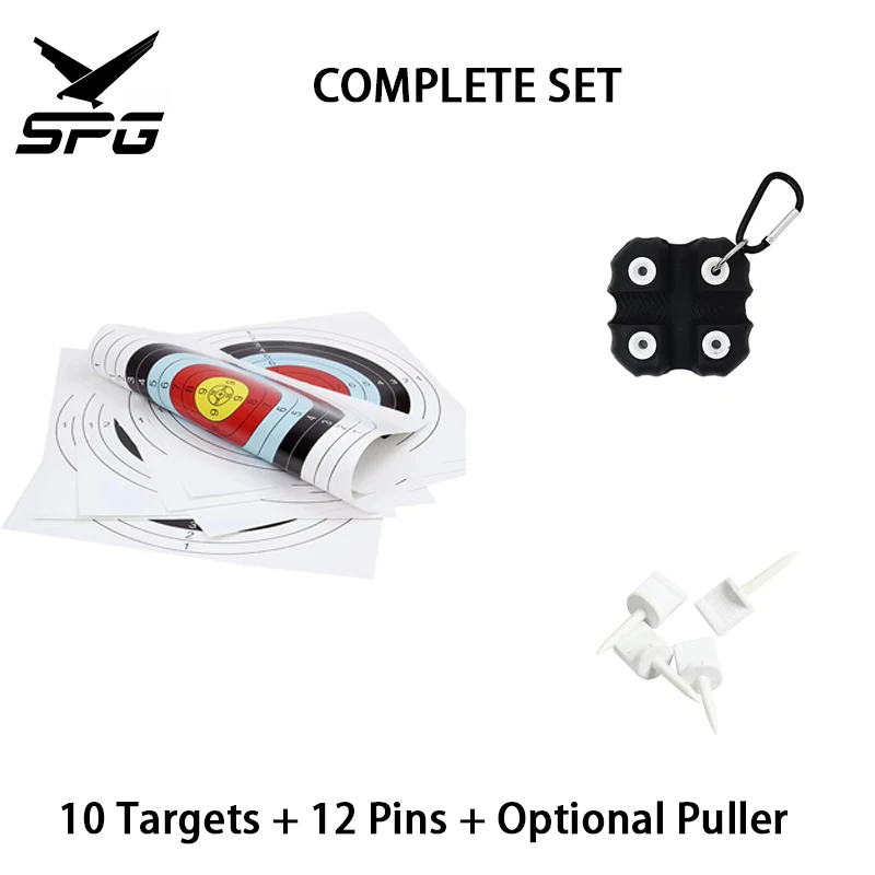 Archery Paper Targets Replacement Sheets with Target Pins and Arrow Puller Set Outdoor Practice Bow Arrow Aim Accessories
Archery Paper Targets Replacement Sheets with Target Pins and Arrow Puller Set Outdoor Practice Bow Arrow Aim Accessories