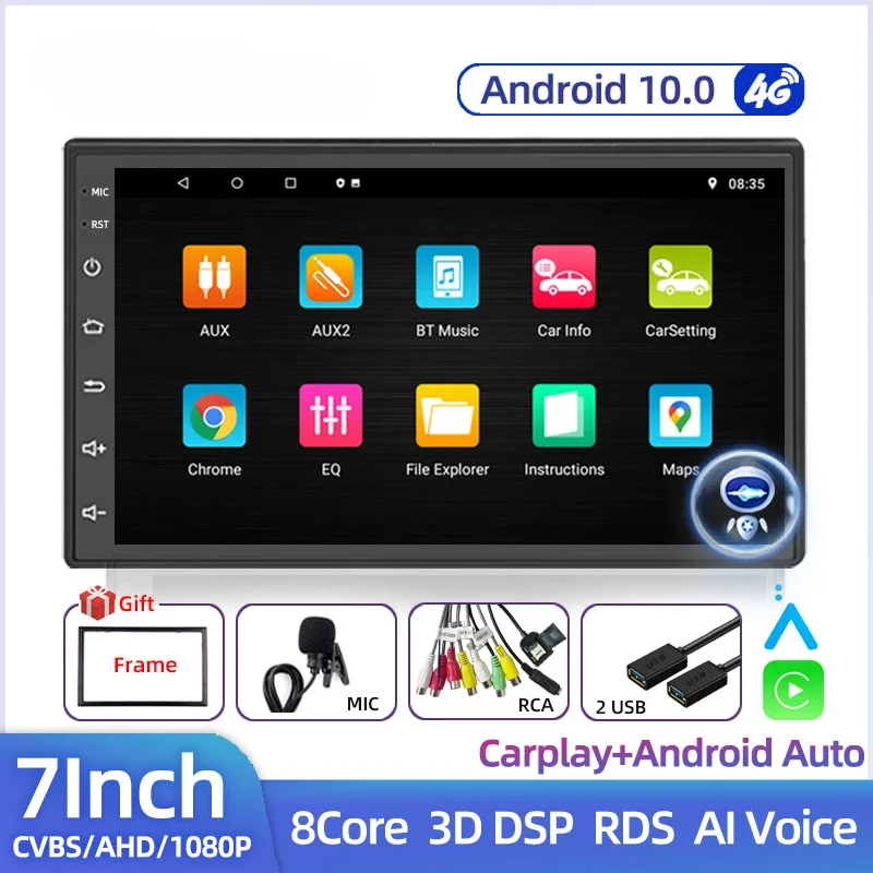 Android 12 2Din Car Radio Multimedia Video Player Universal Auto Stereo GPS MAP For Volkswagen Nissan Hyundai Toyota CR-V Kia
Android 12 2Din Car Radio Multimedia Video Player Universal Auto Stereo GPS MAP For Volkswagen Nissan Hyundai Toyota CR-V Kia