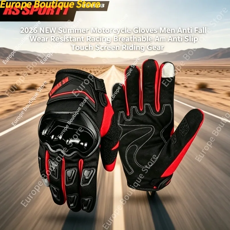 Racing Riding Gear Summer Motorcycle Gloves Anti Fall Wear Resistant Breathable Anti Slip Touch Screen For Men Women
Racing Riding Gear Summer Motorcycle Gloves Anti Fall Wear Resistant Breathable Anti Slip Touch Screen For Men Women
