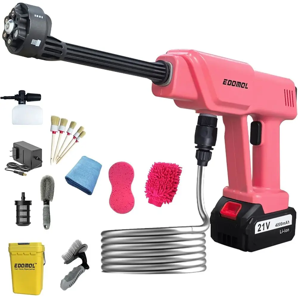 Беспроводная мойка высокого давления с набором из 19 предметов, портативная ручная мойка на аккумуляторе, регулируемая насадка, комплект для мойки автомобиля
Беспроводная мойка высокого давления с набором из 19 предметов, портативная ручная мойка на аккумуляторе, регулируемая насадка, комплект для мойки автомобиля