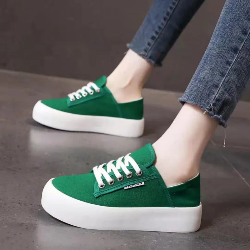 Canvas shoes women's 2025 Korean version of round head platform spring and summer casual two wear leopard print board shoes
Canvas shoes women's 2025 Korean version of round head platform spring and summer casual two wear leopard print board shoes