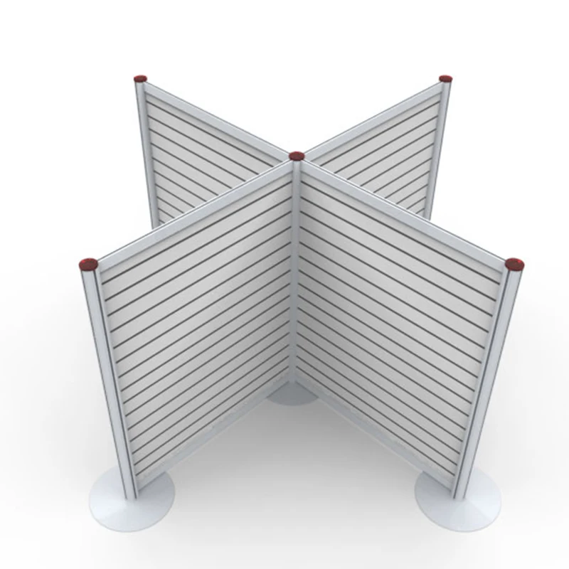 Portable Double-sided Aluminum Slatwall with fabric panel good for Shop Display
Portable Double-sided Aluminum Slatwall with fabric panel good for Shop Display