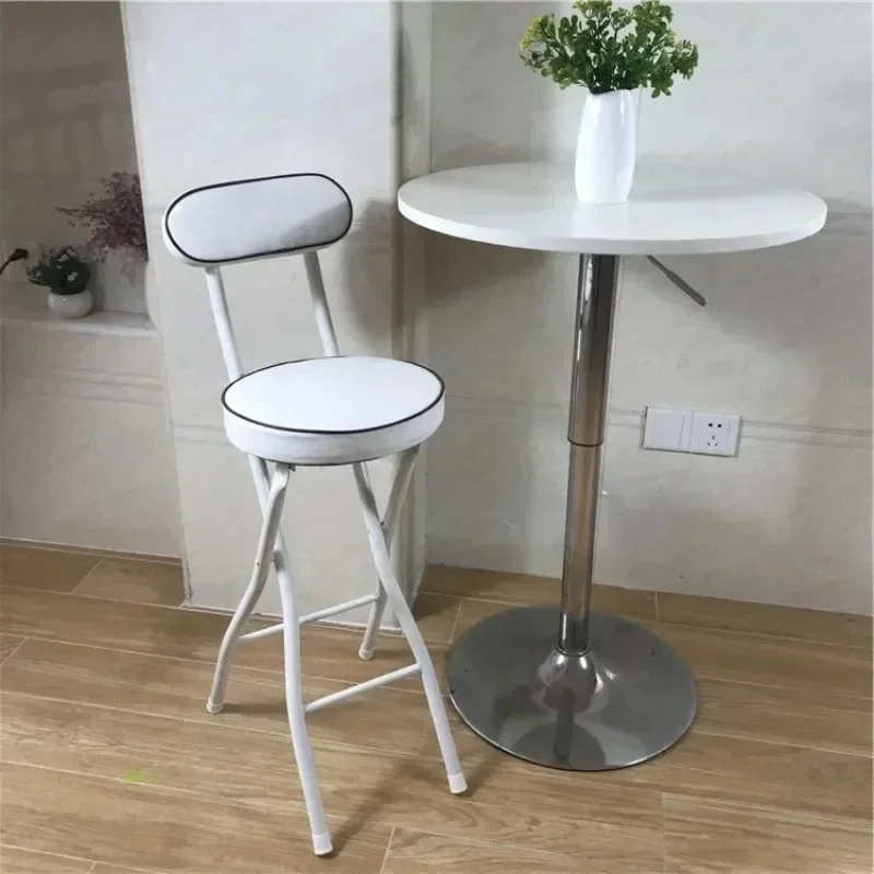 Nordic Bar Chairs Foldable Modern Simple Stool for Home Cash Register Portable High with Backrest
Nordic Bar Chairs Foldable Modern Simple Stool for Home Cash Register Portable High with Backrest