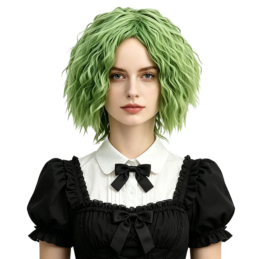 Lime Green Short Fluffy Curly Wig For Men Women Unisex Halloween Cosplay Costume Party Natural Heat Resistant Synthetic Hair
Lime Green Short Fluffy Curly Wig For Men Women Unisex Halloween Cosplay Costume Party Natural Heat Resistant Synthetic Hair