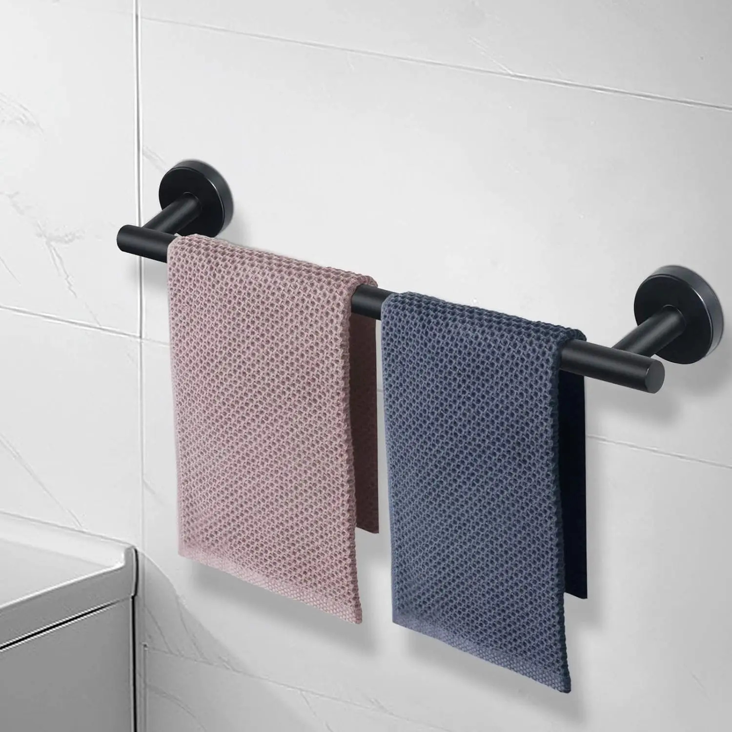 Practical Thickened Stainless Steel Wall Mounted Towel Rack Bath Essential Shower Accessory For Bathroom Use