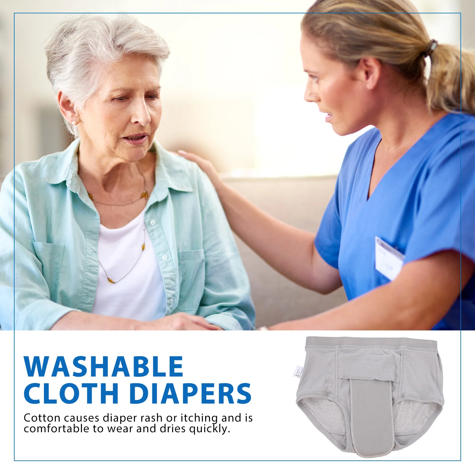 Leak proof Safety Pants Cotton Adult Underpants Elderly Diapers Cloth Reusable Washable Elastic Waist Leg Design Comfortable
Leak proof Safety Pants Cotton Adult Underpants Elderly Diapers Cloth Reusable Washable Elastic Waist Leg Design Comfortable