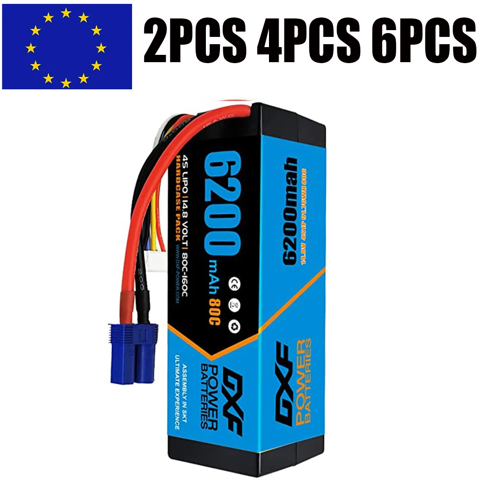 Аккумулятор DXF 4S Lipo 14,8 в, 80C, 6200 мАч, с разъемом EC5, Жесткий Чехол для 1/8 багги, внедорожника, лодки, автомобиля, лодки, грузовика, гоночного вертолета
Аккумулятор DXF 4S Lipo 14,8 в, 80C, 6200 мАч, с разъемом EC5, Жесткий Чехол для 1/8 багги, внедорожника, лодки, автомобиля, лодки, грузовика, гоночного вертолета