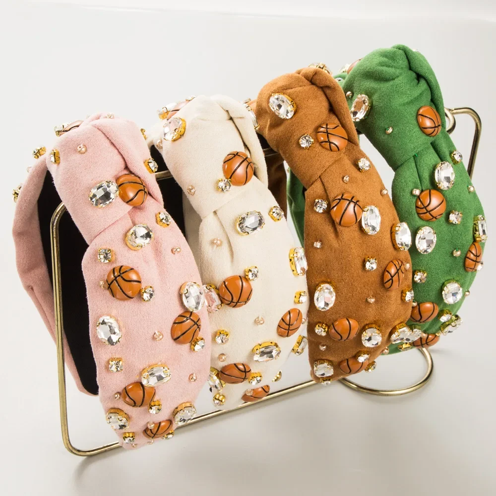 American Sports Style Basketball Hairband Sparkling Crystal Geometric Stone Headpiece Active Girl Trendy Hair Accessory
American Sports Style Basketball Hairband Sparkling Crystal Geometric Stone Headpiece Active Girl Trendy Hair Accessory