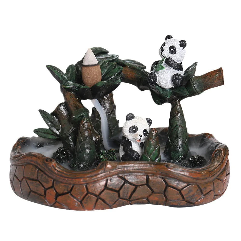 WW resin backflow incense burner home decoration ornament, creative resin panda backflow incense burner crafts
WW resin backflow incense burner home decoration ornament, creative resin panda backflow incense burner crafts