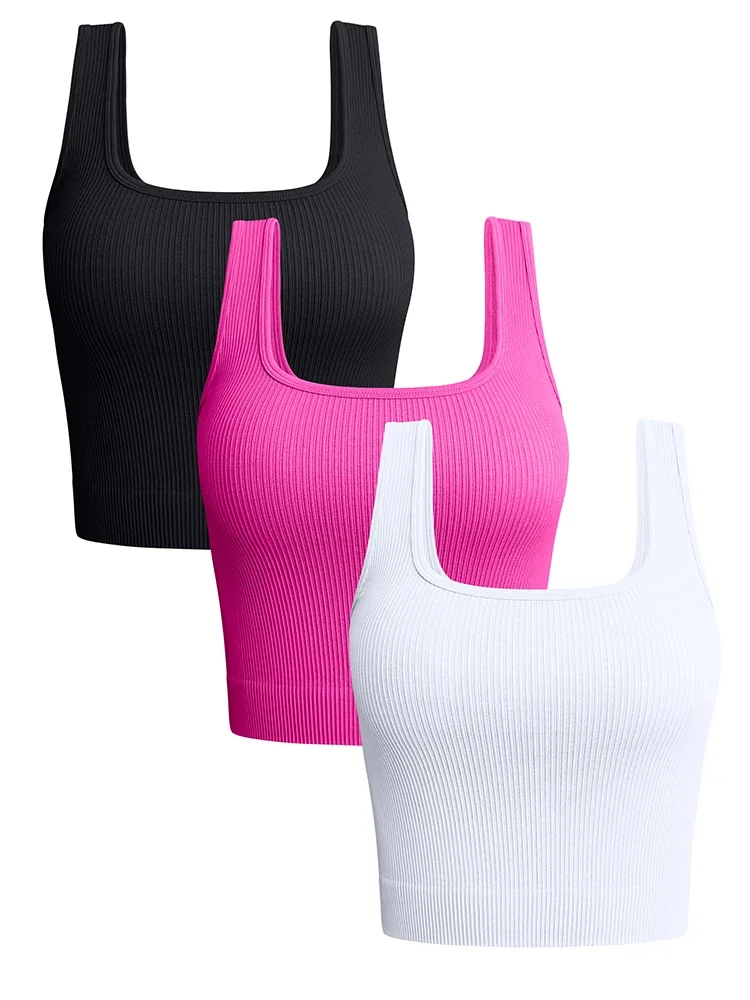 Women Solid Square Neck Ribbed Tank Top Camisole Women Summer Basic Elastic Sleeveless Crop Tops
Women Solid Square Neck Ribbed Tank Top Camisole Women Summer Basic Elastic Sleeveless Crop Tops