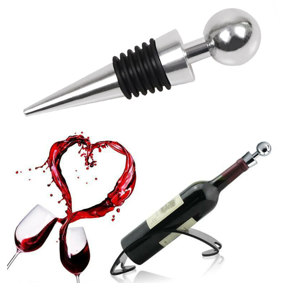 2Pcs Stainless Steel Wine Stopper Vacuum Sealed Beer Beverage Stoppers Cork for Bottle Cap Storage Twist Plug Kitchen Bar Tool
2Pcs Stainless Steel Wine Stopper Vacuum Sealed Beer Beverage Stoppers Cork for Bottle Cap Storage Twist Plug Kitchen Bar Tool