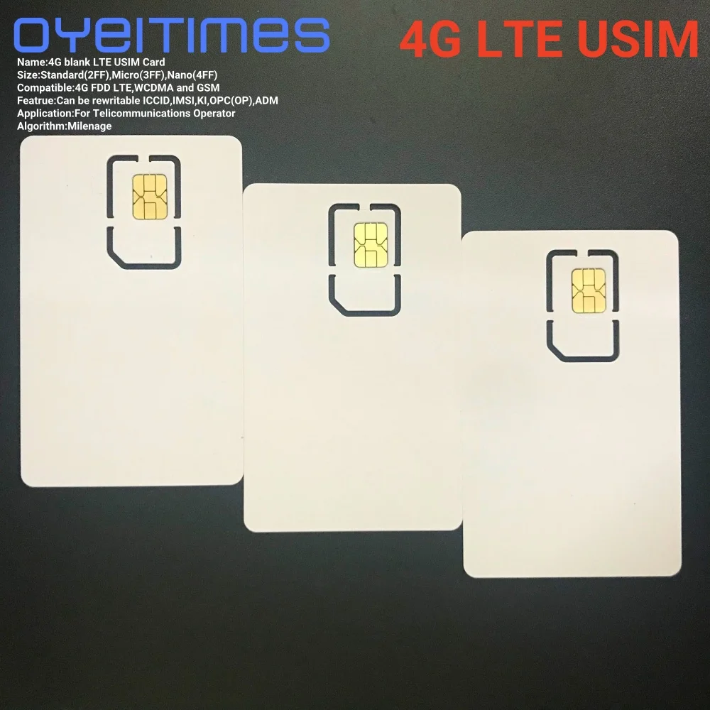100 шт./лот, записываемая программируемая пустая SIM-карта USIM 4G LTE WCDMA GSM Nano Micro SIM-карта с размерами Micro Nano 2FF 3FF 4FF 3 в 1
100 шт./лот, записываемая программируемая пустая SIM-карта USIM 4G LTE WCDMA GSM Nano Micro SIM-карта с размерами Micro Nano 2FF 3FF 4FF 3 в 1