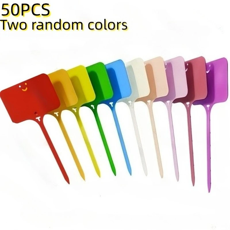 50Pcs T-Type Reusable Plant Labels with Permanent Marker Pen, Waterproof Durable Plastic Seed Name Tags in Random 2 Colors, Practical Marking Supplies for Indoor Outdoor Potted Plants, Flowers, Vegetables and Daily Lawn Gardening Care
50Pcs T-Type Reusable Plant Labels with Permanent Marker Pen, Waterproof Durable Plastic Seed Name Tags in Random 2 Colors, Practical Marking Supplies for Indoor Outdoor Potted Plants, Flowers, Vegetables and Daily Lawn Gardening Care