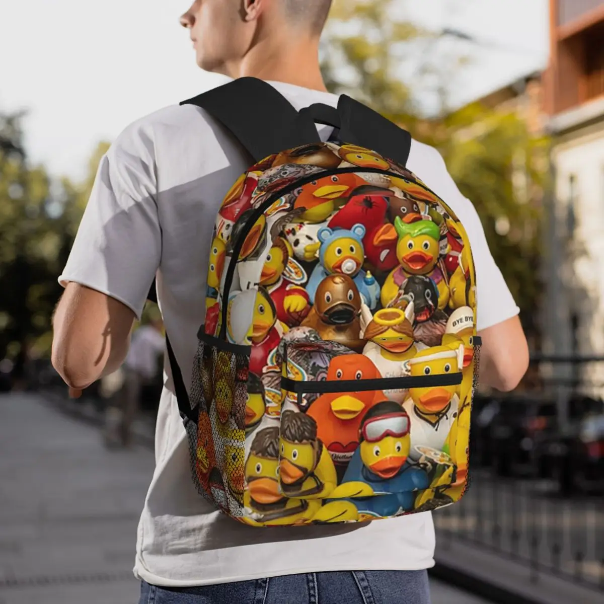 Rubber Duck Backpack Daypack Large Capacity Children BookBag School Bag Shoulder Bags for Men Women
Rubber Duck Backpack Daypack Large Capacity Children BookBag School Bag Shoulder Bags for Men Women
