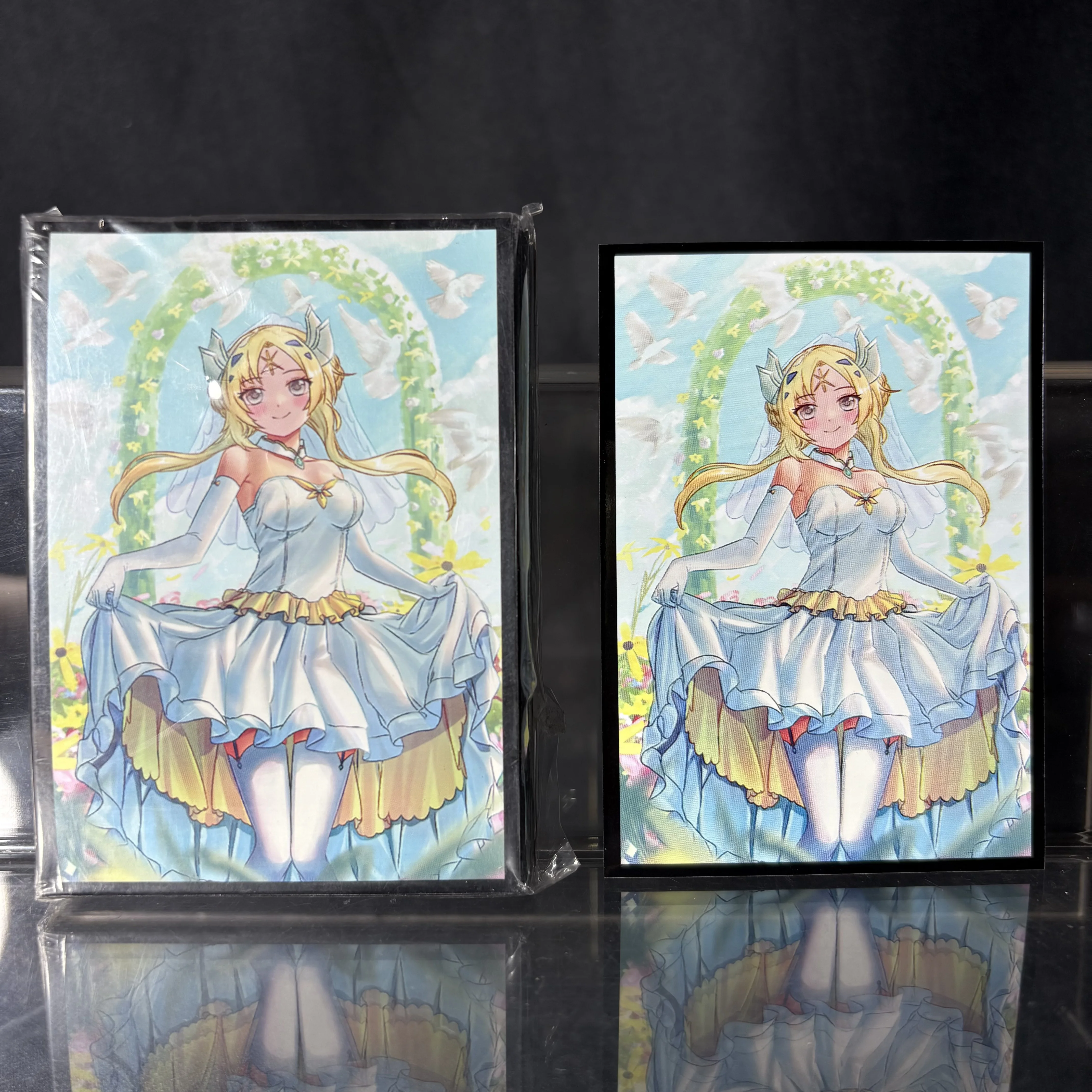 50PCS 63X90mm Bride Saint Maiden Anime Card Sleeves Holographic Board Game Trading Card Protector for YGOGame Cards Best Gift
50PCS 63X90mm Bride Saint Maiden Anime Card Sleeves Holographic Board Game Trading Card Protector for YGOGame Cards Best Gift