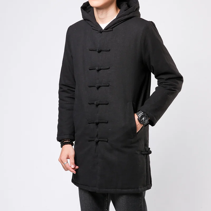 Chinese Traditional Dress Autumn Winter Plus Size Long Coat Retro Tang Suit Hooded Parkas Men Clothing Harajuku Padded Jacket
Chinese Traditional Dress Autumn Winter Plus Size Long Coat Retro Tang Suit Hooded Parkas Men Clothing Harajuku Padded Jacket