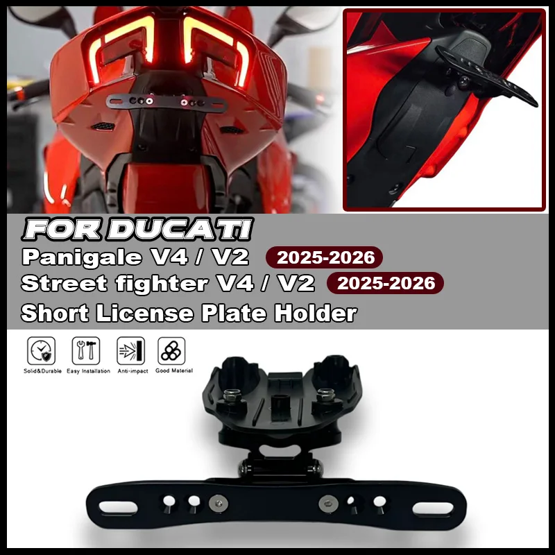 For Ducati Panigale / Street fighter V4 V2 2025 2026 Motorcycle Tail Tidy Fender Eliminator License Plate Holder Bracket Kit
For Ducati Panigale / Street fighter V4 V2 2025 2026 Motorcycle Tail Tidy Fender Eliminator License Plate Holder Bracket Kit