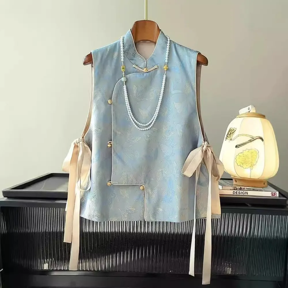 Coats Fashion Clothes Embroidery Casual Vintage Thin Streetwear Quality Chinese Ethnic Style Jacket Vests for Women Clothing
Coats Fashion Clothes Embroidery Casual Vintage Thin Streetwear Quality Chinese Ethnic Style Jacket Vests for Women Clothing