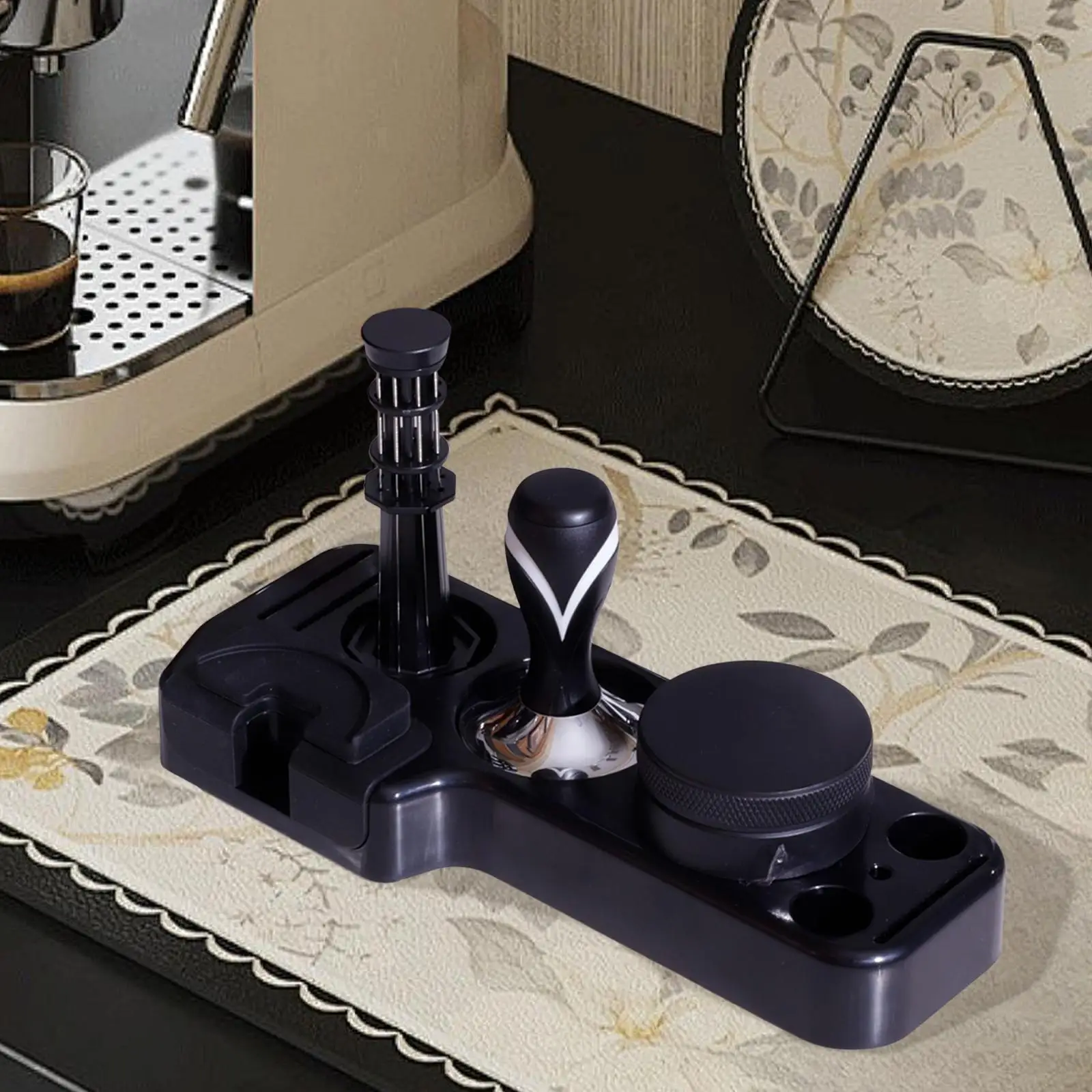 Espresso Tamping Station Gifts Espresso Organizer Coffee Tamper Mat Coffee Tamper Stand for Home Bar Shop Cafe Barista Worktop
Espresso Tamping Station Gifts Espresso Organizer Coffee Tamper Mat Coffee Tamper Stand for Home Bar Shop Cafe Barista Worktop
