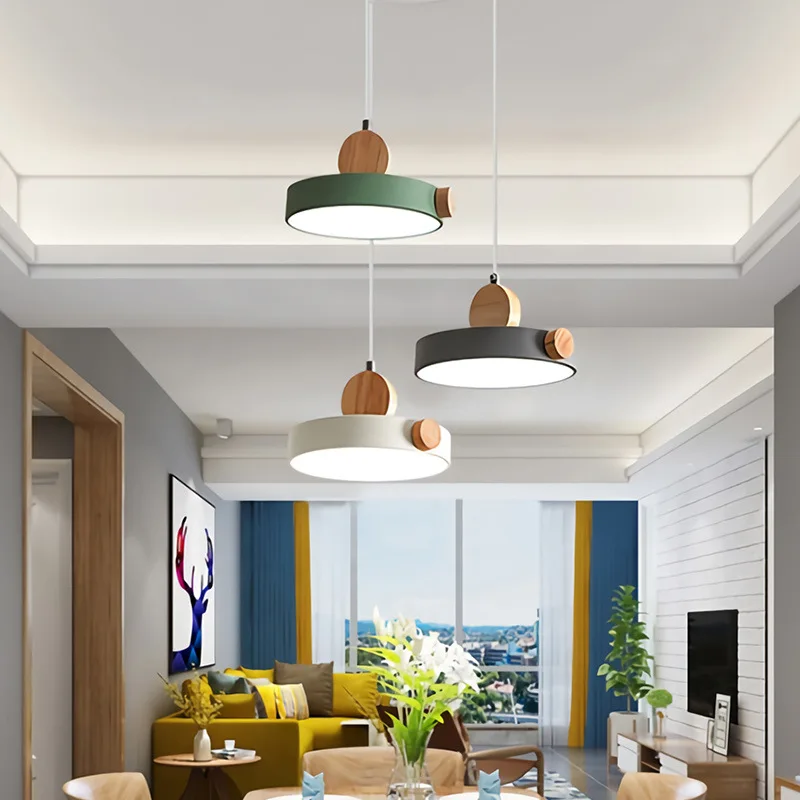 Nordic wood minimalist restaurant LED lighting modern living room ceiling coffee shop pendant light dessert shop pendant light
Nordic wood minimalist restaurant LED lighting modern living room ceiling coffee shop pendant light dessert shop pendant light