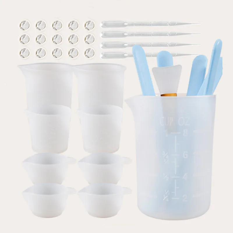 43pcs/Set Epoxy Resin Jewelry Tools Reusable Measuring Cup Stirring Rod Silicone Epoxy Resin Art Mold Handmade Make Accessoy
43pcs/Set Epoxy Resin Jewelry Tools Reusable Measuring Cup Stirring Rod Silicone Epoxy Resin Art Mold Handmade Make Accessoy