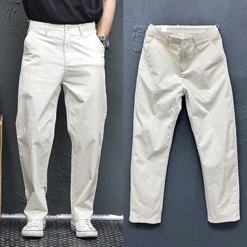 Men's Pure Cotton Loose Classic Cargo Pants Solid Straight Business Trousers
Men's Pure Cotton Loose Classic Cargo Pants Solid Straight Business Trousers