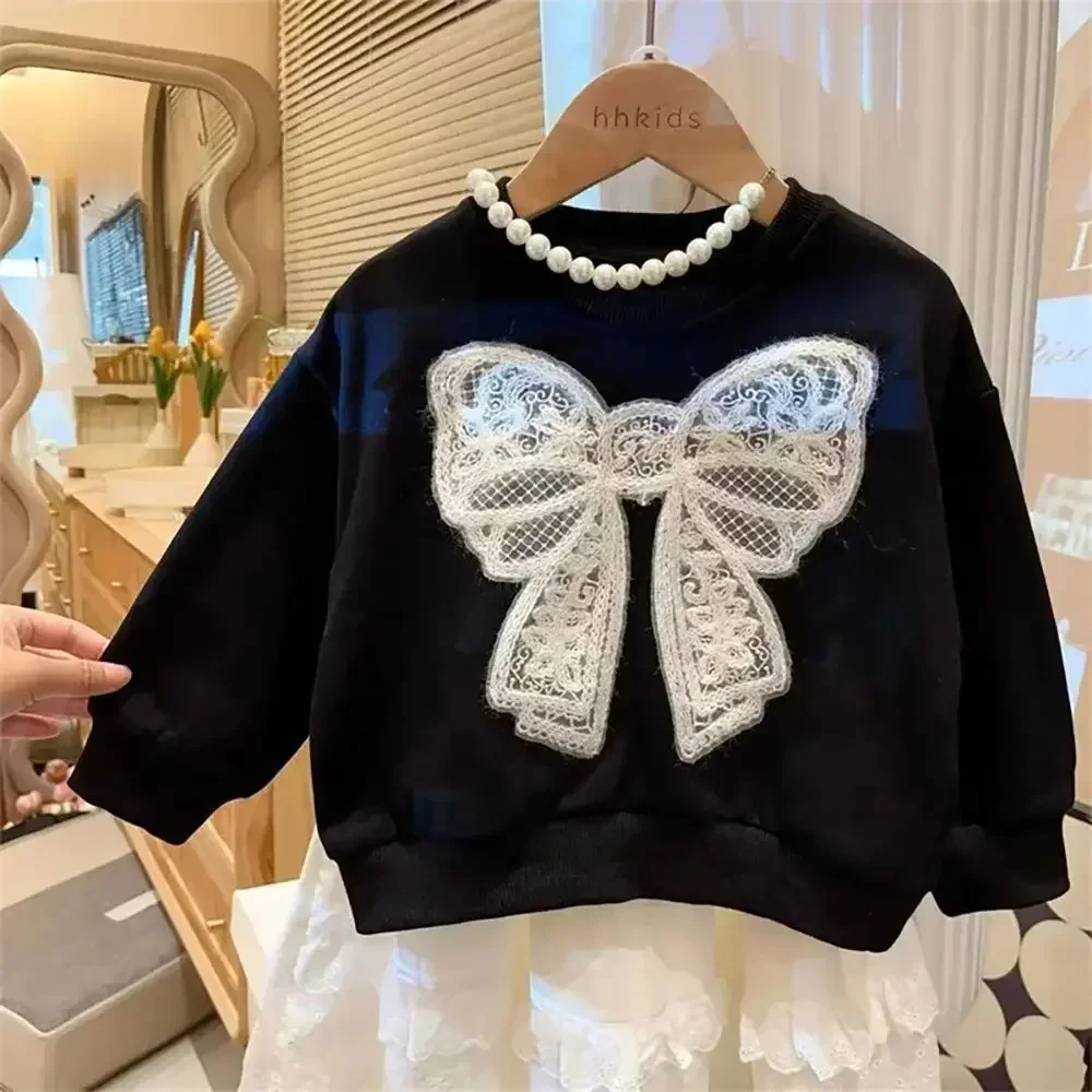 Girls Bow Sweatshirt Spring Autumn Kids Baby Fashion Long Sleeve Pullovers Casual Hoody Tops 2025 New Teenager Children Clothes
Girls Bow Sweatshirt Spring Autumn Kids Baby Fashion Long Sleeve Pullovers Casual Hoody Tops 2025 New Teenager Children Clothes