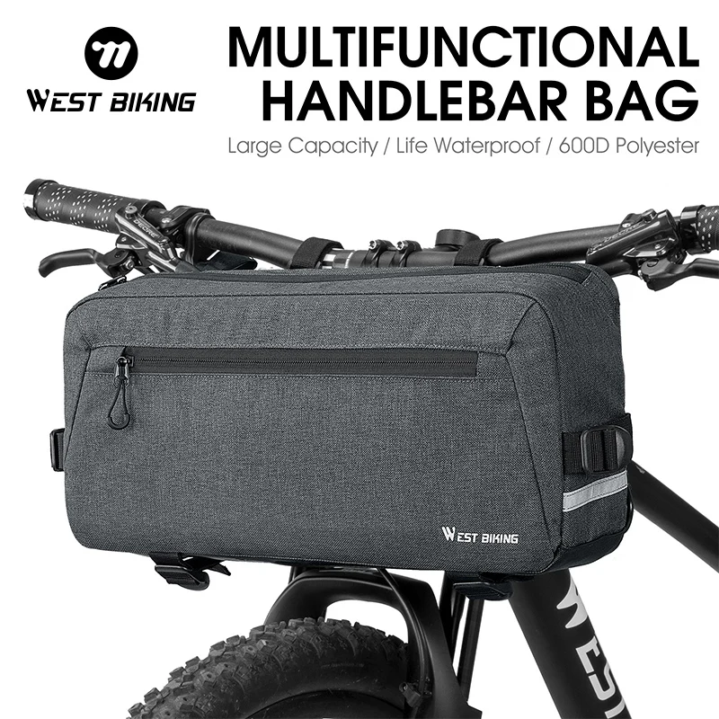 WEST BIKING Bike Bag Portable Handlebar Pannier Large Capacity Backpack MTB Road Cycling Frame Tube Bag Bicycle Accessories
WEST BIKING Bike Bag Portable Handlebar Pannier Large Capacity Backpack MTB Road Cycling Frame Tube Bag Bicycle Accessories