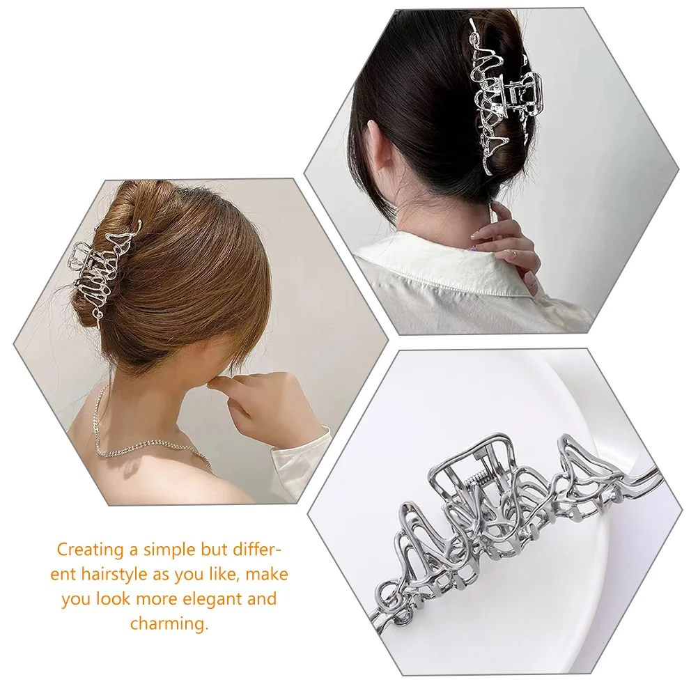 6pcs Hollow Metal Clips Creative Hair Claw Barrette Women Headdress Elegant Decorative Hairpin For Party Wedding Daily Use Snake
6pcs Hollow Metal Clips Creative Hair Claw Barrette Women Headdress Elegant Decorative Hairpin For Party Wedding Daily Use Snake