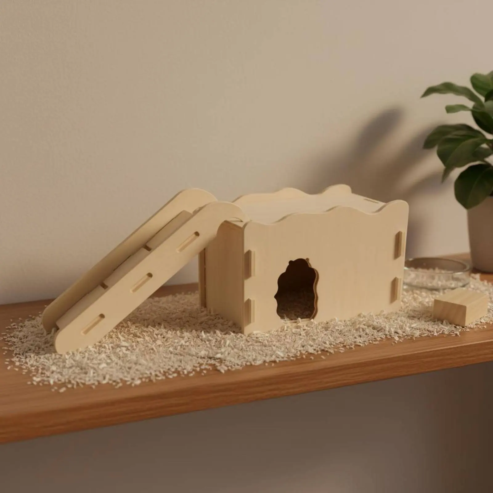 Hamster Hideout Slotted Grip Surface Hamster Ramp House Climbing House Side Entrance
Hamster Hideout Slotted Grip Surface Hamster Ramp House Climbing House Side Entrance