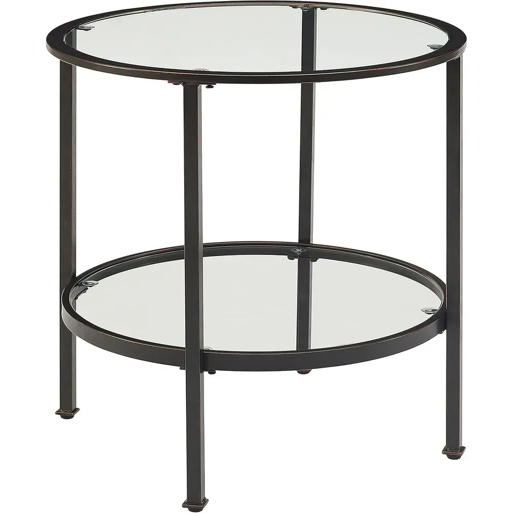 Small Side End Table with Storage Shelf for Living Room, Oil-Rubbed Bronze Finish
Small Side End Table with Storage Shelf for Living Room, Oil-Rubbed Bronze Finish